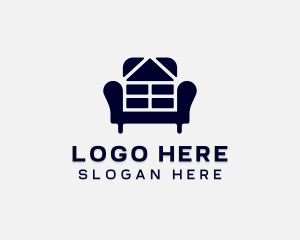 Upholstery - Seat Armchair Furniture logo design