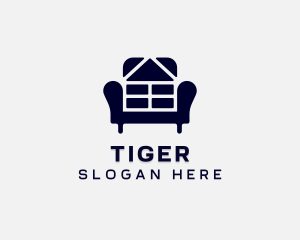 Chair - Seat Armchair Furniture logo design