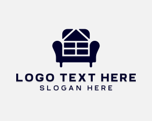 Armchair - Seat Armchair Furniture logo design