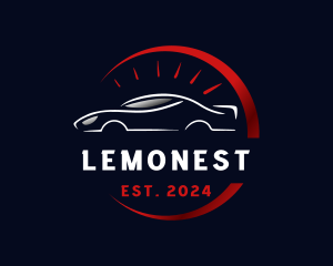 Fast Car Speedometer Logo