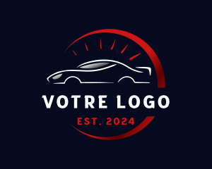 Vehicle - Fast Car Speedometer logo design