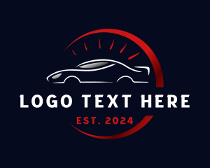 Speed - Fast Car Speedometer logo design