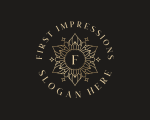 Luxury Floral Mandala logo design