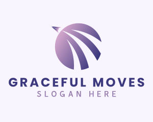 Arrow Moving Circle logo design