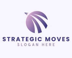 Arrow Moving Circle logo design