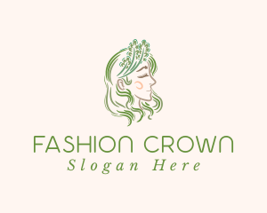 Beauty Flower Lady  logo design