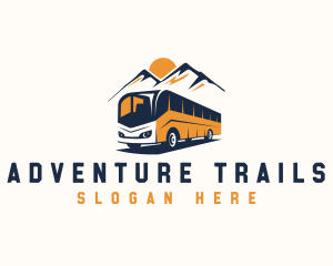 Bus Mountain Adventure logo design