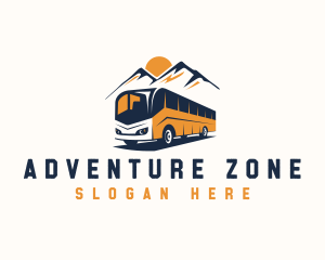 Bus Mountain Adventure logo design