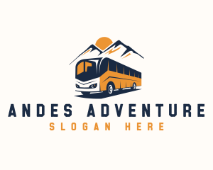 Bus Mountain Adventure logo design