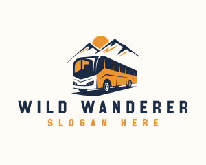 Bus Mountain Adventure logo design