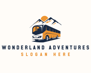 Bus Mountain Adventure logo design