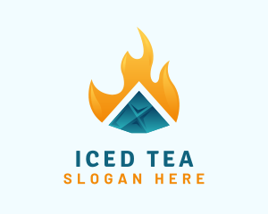 Ice Flame Temperature logo design