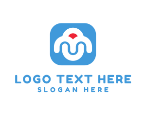 Name - Modern Box Letter MU logo design