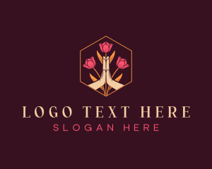 Stylist - Hands Flower Wellness logo design