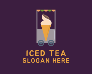 Ice Cream Vendor Cart logo design