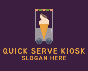 Ice Cream Vendor Cart logo design