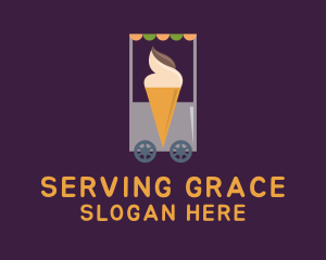 Ice Cream Vendor Cart logo design