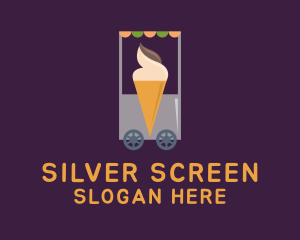 Snack - Ice Cream Vendor Cart logo design