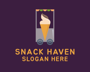 Ice Cream Vendor Cart logo design