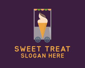 Ice Cream Vendor Cart logo design