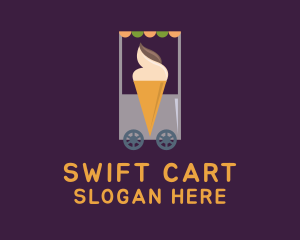 Ice Cream Vendor Cart logo design