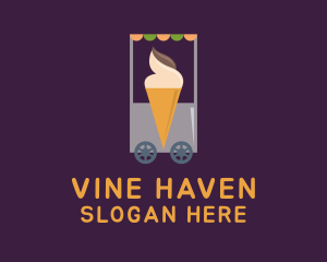 Ice Cream Vendor Cart logo design