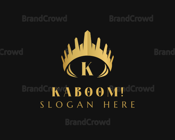 Elegant Pageant Crown Logo
