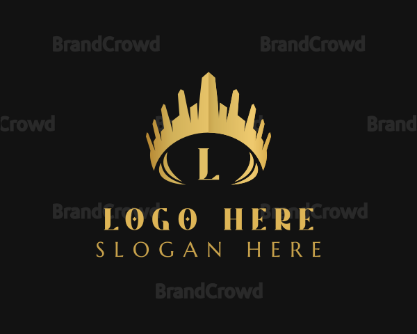 Elegant Pageant Crown Logo