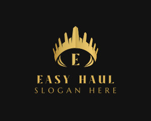 Elegant Pageant Crown logo design