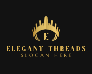 Elegant Pageant Crown logo design