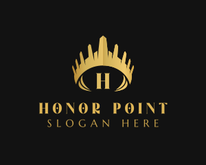 Elegant Pageant Crown logo design