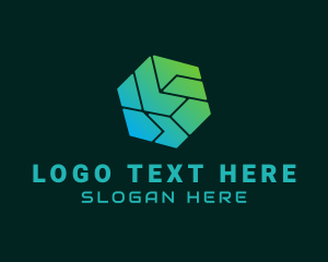 Cyber Tech Hexagon Logo