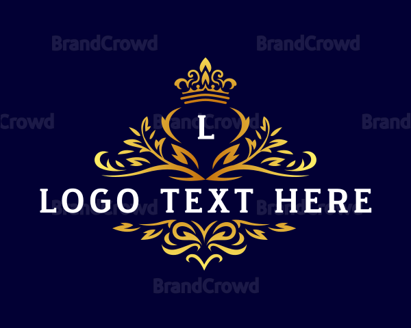 Luxury Ornament Crown Logo