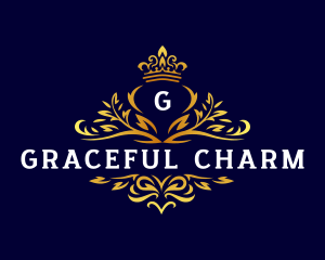 Luxury Ornament Crown logo design