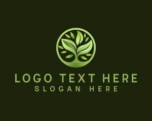 Grass Cutter - Grass Leaf Landscaping logo design