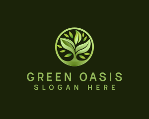 Vegetation - Grass Leaf Landscaping logo design