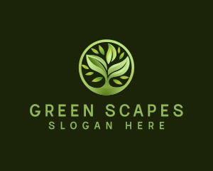 Landscape - Grass Leaf Landscaping logo design
