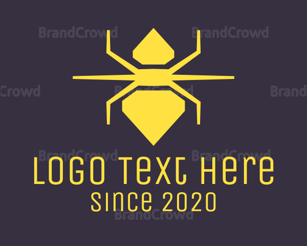 Yellow Diamond Spider Logo