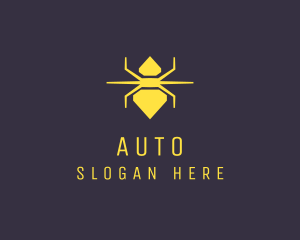 Yellow Diamond Spider logo design