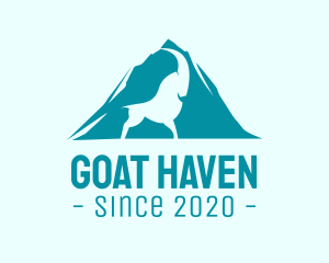 Blue Mountain Goat logo design