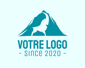 Winter - Blue Mountain Goat logo design