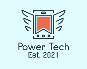 Learning - Winged Tech Gadget logo design