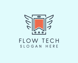 Winged Tech Gadget  logo design