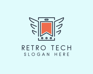 Winged Tech Gadget  logo design