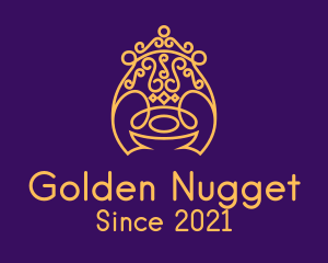 Golden Royal Throne logo design