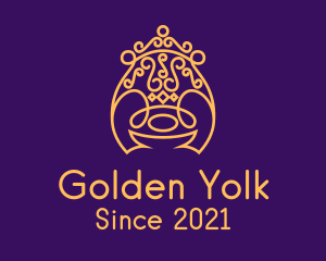 Golden Royal Throne logo design