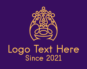 Furniture - Golden Royal Throne logo design