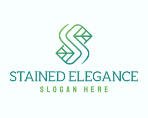 Eco Leaf Letter S logo design