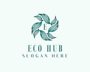 Eco Gardening Leaves logo design