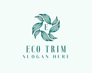 Eco Gardening Leaves logo design